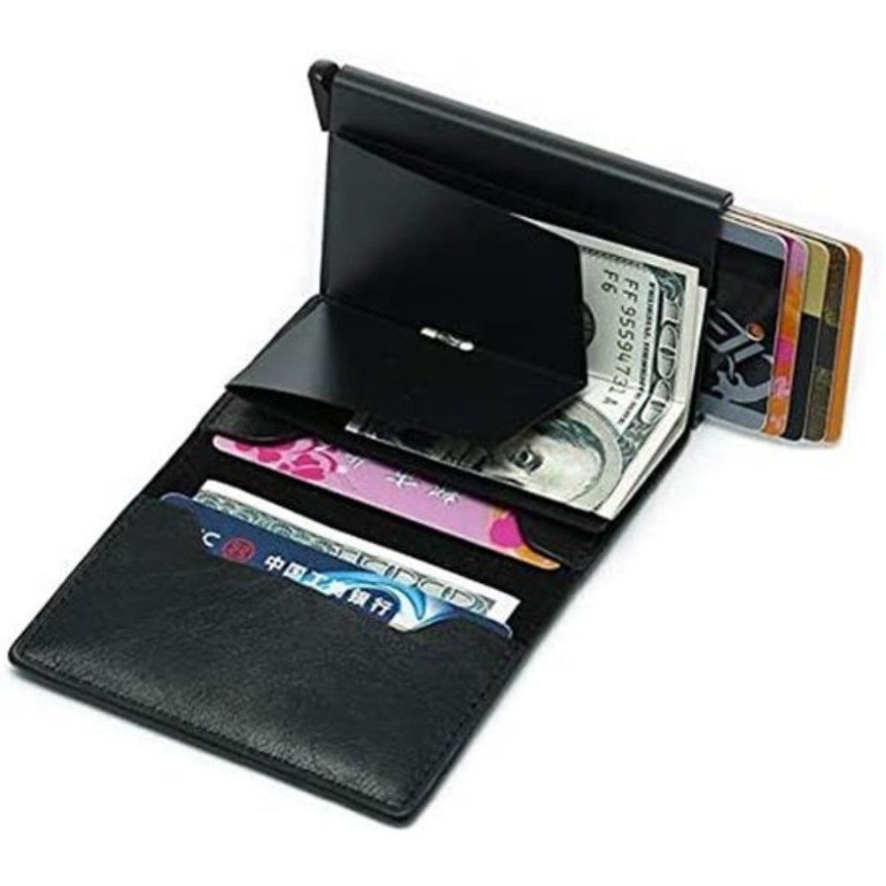 Vizliter Minimalist RFID Blocking Wallet, Slim Wallet, Wallets for Men